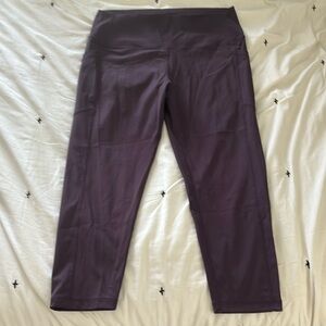 ZYIA cropped plum leggings. Like new!
